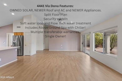 4441 Via Dona Features OWNED SOLAR, NEWE