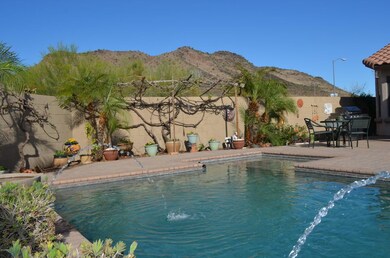 Mountain view from the pool
