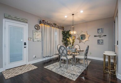 Separate breakfast nook with door to back patio.
