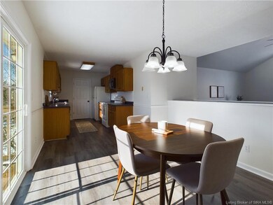 A much larger table could easily fit in this space