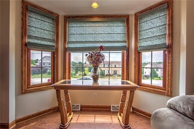 Natural light will shine through this bay window. 