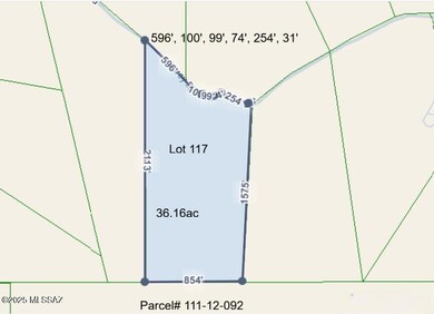 Lot 117 property line