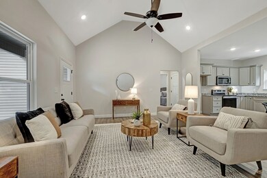 STATEMENT MAKING Great Room  w/ Cathedral Ceiling + Open Concept Design