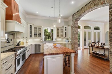 Gourmet kitchen with 4ft x 8ft Boos butcher block