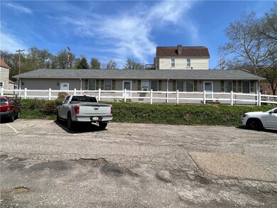 Front elevation with public parking in on street