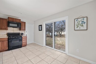 Lots of natural light coming in through the slidin