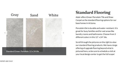 Standard Flooring_Custom Homes, Deana Me