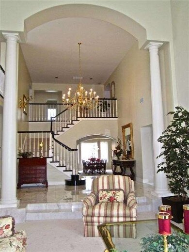20-foot high ceiling and European-style wood colum