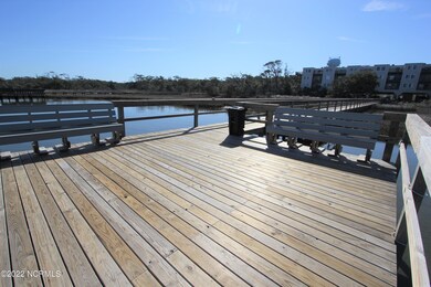 Dock with sitting area over Bogue Sound