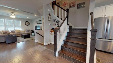 Level 2 stairway view into family room
