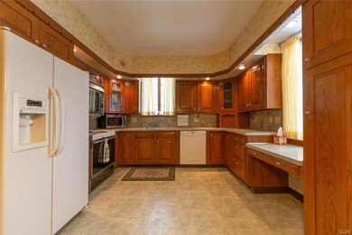 Kitchen has ample storage