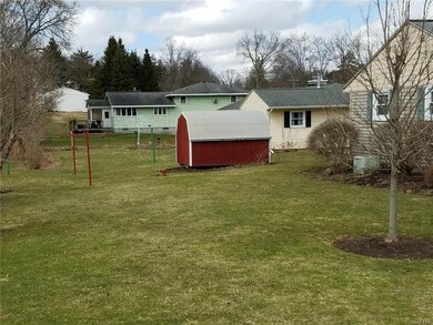 Back yard with shed