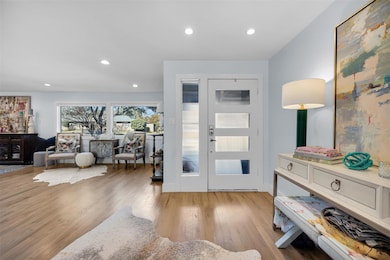 Front entry with a very open floor plan