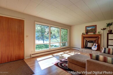 Front door & living room