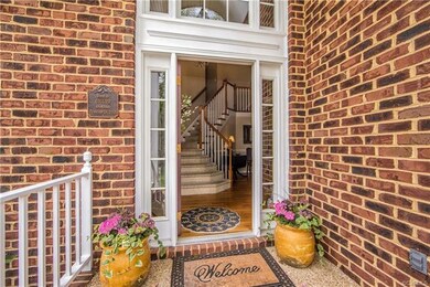 Stunning bright entrance with front door sidelight