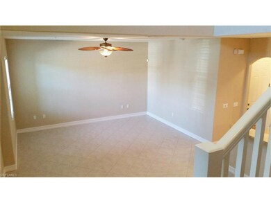 Open floor plan with tile on diagonal