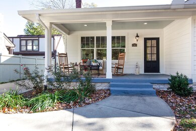 Welcoming front porch perfect for sipping sweet tea after a long day!