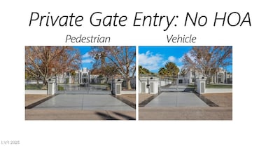 Private Pedestrian & Vehicle Gate-NO HOA!!