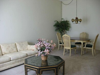 Living/Dining Room with High Ceilings