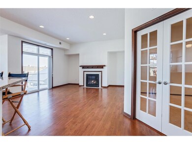Living Room with Beautiful Hardwood Floors and Gas