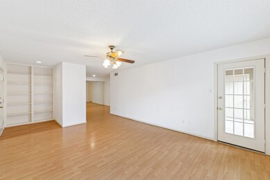 The living room has great flow from entry way to b