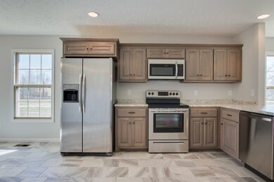 Spacious kitchen and counter bar!
