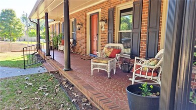 Welcoming front porch
