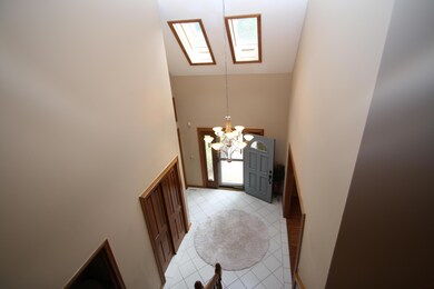 soaring two story foyer