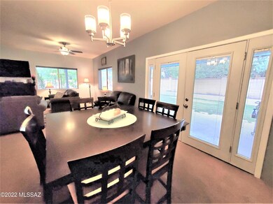 Living Rm-Dining French Doors to Patio