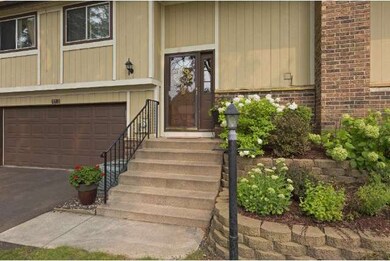 Beautiful landscaping to frame your front door.