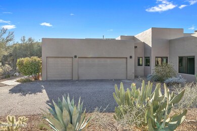 Attached finished 3 car garage