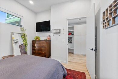 Bedroom featuring light wood-style floors