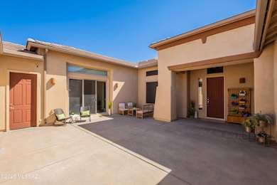 Courtyard toward entry