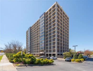 Angled view of Hampshire Towers