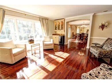 Sun drenched front parlor