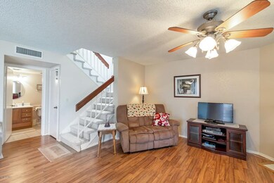 Open stairway with skylight