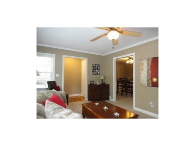 Living Room Looking into the Entry & Dining Room