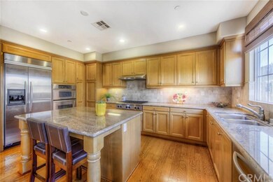 Another view of the gourmet kitchen with all stain
