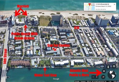 Your condo is 1 block from the
Ocean w/PUBLIC BEACH
ACCESS, WATER TAXI and
across the street from
Intracoastal between 14th
Street and Atlantic Blvd.
**PLUS** Walk to the Marriott
to visit guests or Dine/Drink at
the Seaside Grill or at the Tiki
Beach Bar which are 1 block
away. 