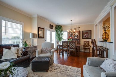 Designer, dark stained hardwood floors through out