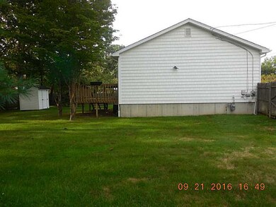 Exterior Back. View from side.
