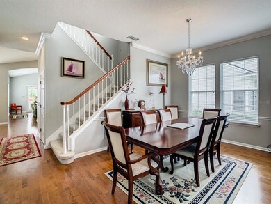 The dining room.