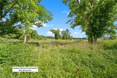 Healing Spring Pond behind lots 20 and 21
