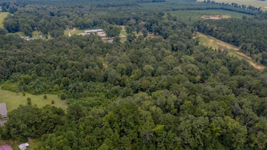 Drone / aerial view of a heavily wooded area