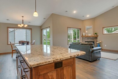 Open concept - kitchen/living/dining
