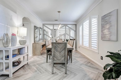 With ample space for a large dining table and chai