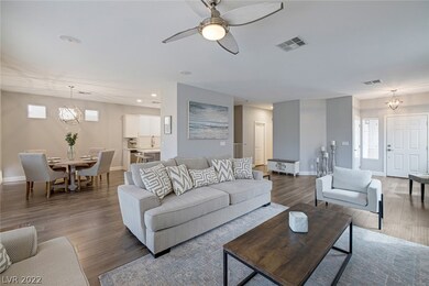 Dining area in the background