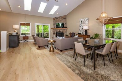The wood floors were recently installed and refini