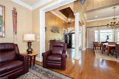 Barrel Ceiling in Foyer