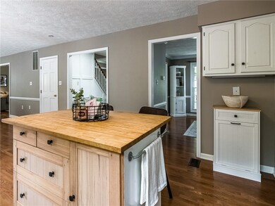 New butcher block and quartz counter tops